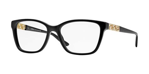 versace black square frames older style|Versace frames for women.